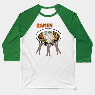 Funny Ramen - Ramen Worshippers Baseball T-Shirt